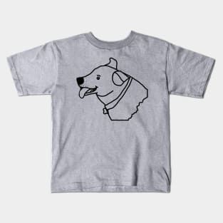 Toby the Dog Minimal Outline Kids T-Shirt